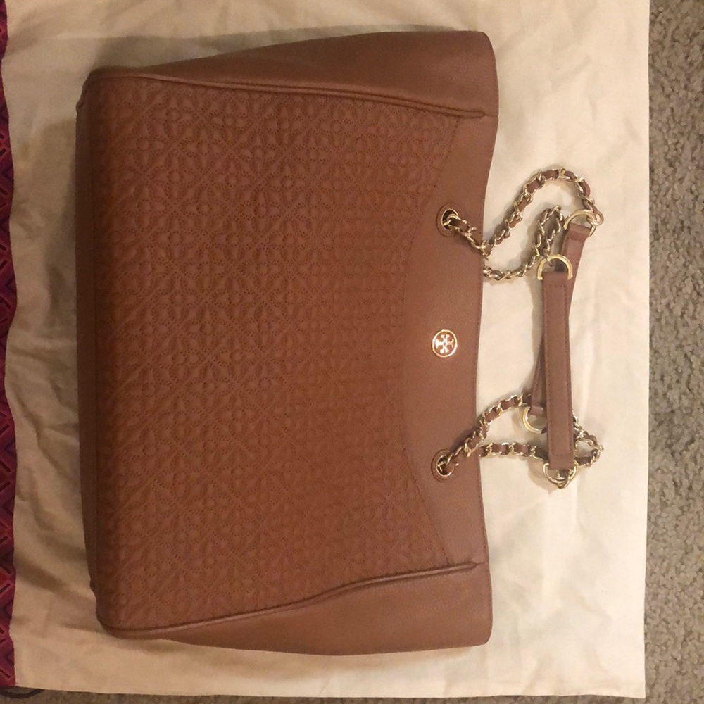 Brand new Tory Burch Tote bag in luggage color - Picture 7 of 7